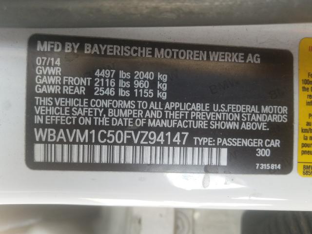 Photo 9 VIN: WBAVM1C50FVZ94147 - BMW X1 SDRIVE2 