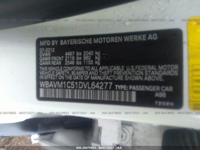 Photo 8 VIN: WBAVM1C51DVL64277 - BMW X1 