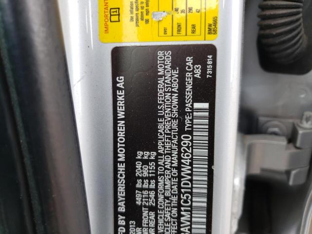 Photo 9 VIN: WBAVM1C51DVW46290 - BMW X1 SDRIVE2 