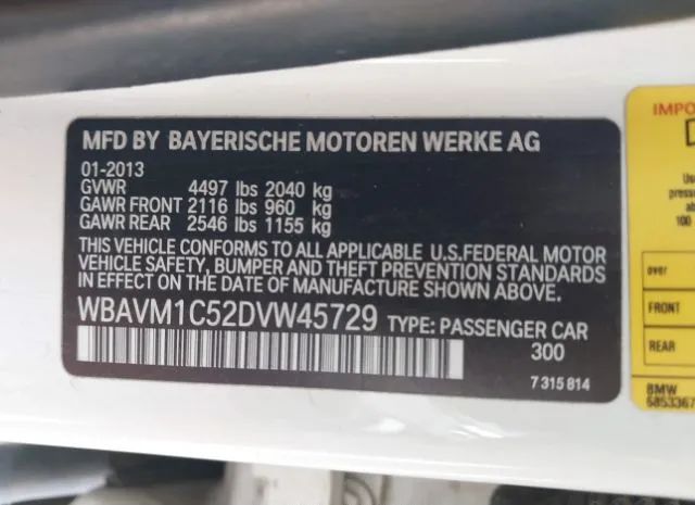 Photo 8 VIN: WBAVM1C52DVW45729 - BMW X1 