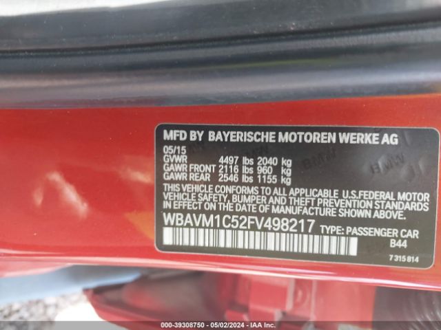 Photo 8 VIN: WBAVM1C52FV498217 - BMW X1 