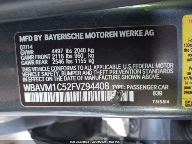 Photo 8 VIN: WBAVM1C52FVZ94408 - BMW X1 