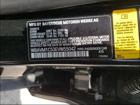 Photo 9 VIN: WBAVM1C53EVW55042 - BMW X1 SDRIVE2 