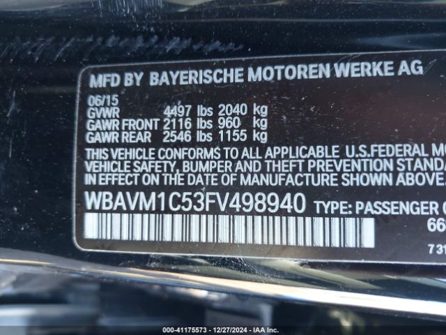 Photo 8 VIN: WBAVM1C53FV498940 - BMW X1 