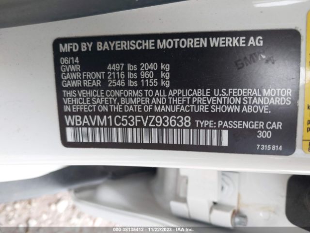 Photo 8 VIN: WBAVM1C53FVZ93638 - BMW X1 