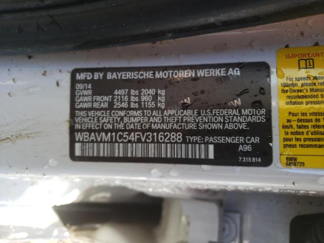 Photo 9 VIN: WBAVM1C54FV316288 - BMW X1 SDRIVE2 