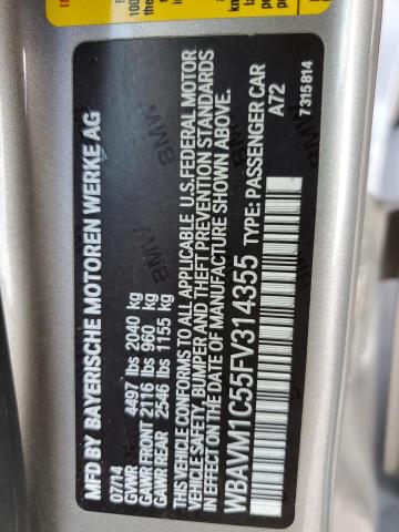 Photo 11 VIN: WBAVM1C55FV314355 - BMW X1 