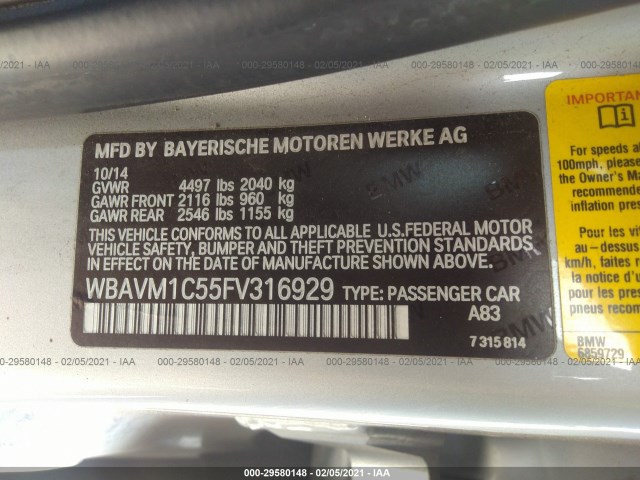 Photo 8 VIN: WBAVM1C55FV316929 - BMW X1 