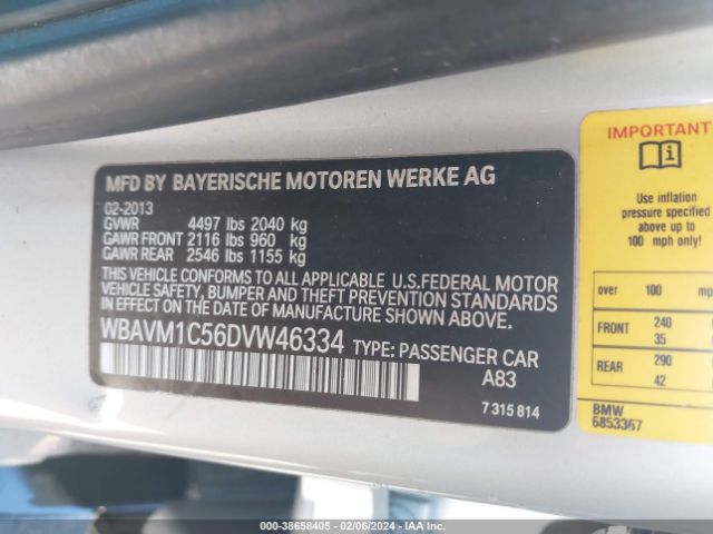 Photo 8 VIN: WBAVM1C56DVW46334 - BMW X1 