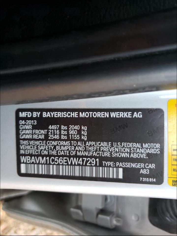 Photo 9 VIN: WBAVM1C56EVW47291 - BMW X1 SDRIVE2 