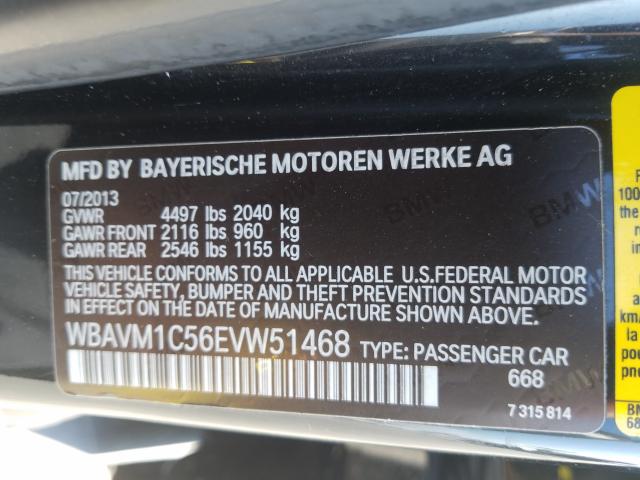 Photo 9 VIN: WBAVM1C56EVW51468 - BMW X1 SDRIVE2 