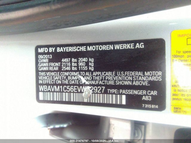 Photo 8 VIN: WBAVM1C56EVW52927 - BMW X1 