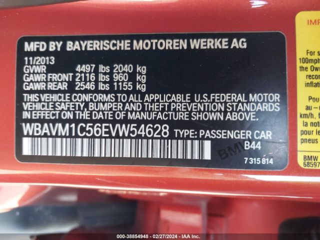 Photo 8 VIN: WBAVM1C56EVW54628 - BMW X1 