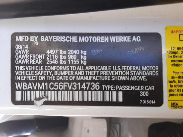 Photo 11 VIN: WBAVM1C56FV314736 - BMW X1 SDRIVE2 