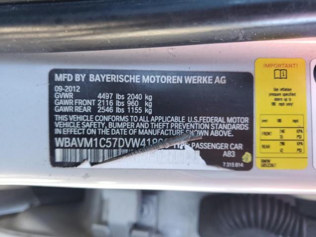 Photo 11 VIN: WBAVM1C57DVW41806 - BMW X1 SDRIVE2 