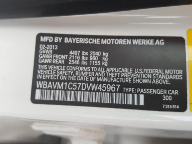 Photo 9 VIN: WBAVM1C57DVW45967 - BMW X1 SDRIVE2 