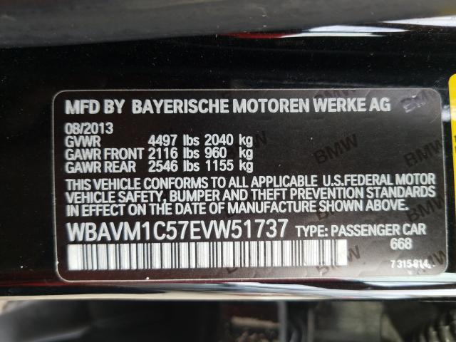 Photo 9 VIN: WBAVM1C57EVW51737 - BMW X1 