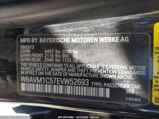 Photo 8 VIN: WBAVM1C57EVW52693 - BMW X1 