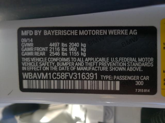 Photo 9 VIN: WBAVM1C58FV316391 - BMW X1 SDRIVE2 