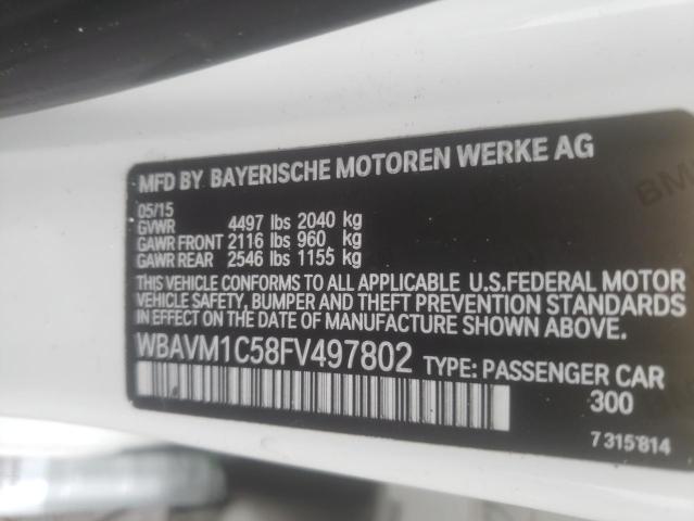 Photo 9 VIN: WBAVM1C58FV497802 - BMW X1 SDRIVE2 