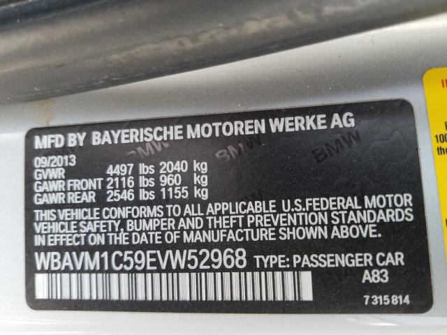 Photo 9 VIN: WBAVM1C59EVW52968 - BMW X1 SDRIVE2 