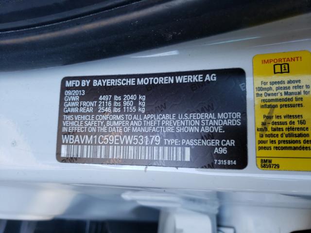 Photo 9 VIN: WBAVM1C59EVW53179 - BMW X1 SDRIVE2 