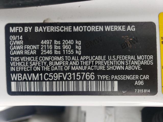 Photo 9 VIN: WBAVM1C59FV315766 - BMW X1 SDRIVE2 