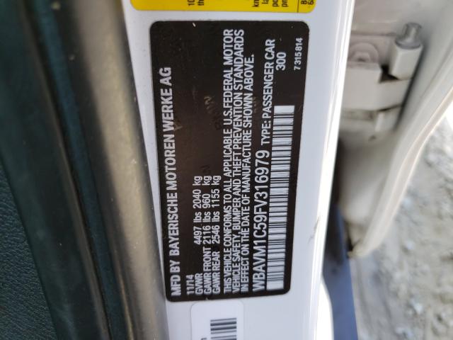 Photo 9 VIN: WBAVM1C59FV316979 - BMW X1 SDRIVE2 