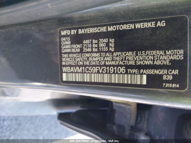 Photo 8 VIN: WBAVM1C59FV319106 - BMW X1 