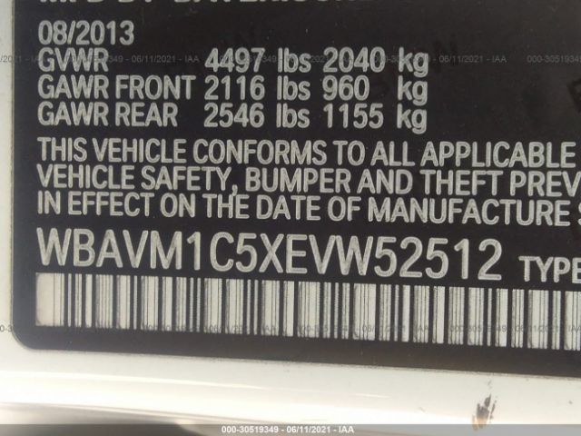 Photo 8 VIN: WBAVM1C5XEVW52512 - BMW X1 