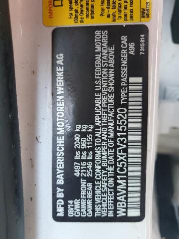 Photo 13 VIN: WBAVM1C5XFV315520 - BMW X1 SDRIVE2 