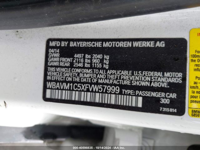 Photo 8 VIN: WBAVM1C5XFVW57999 - BMW X1 