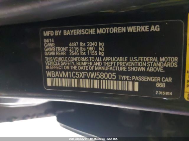 Photo 8 VIN: WBAVM1C5XFVW58005 - BMW X1 