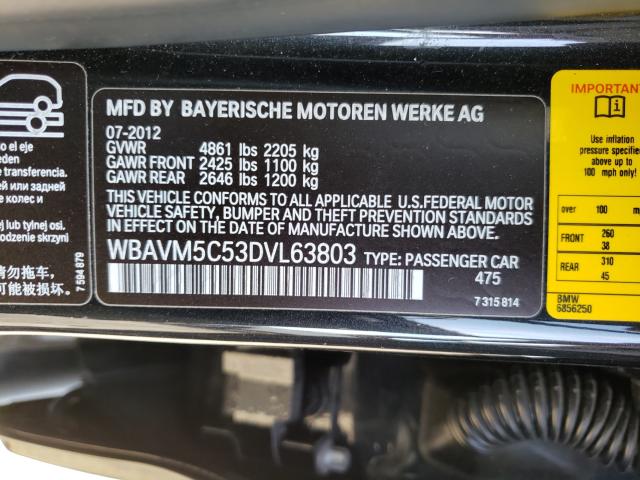 Photo 9 VIN: WBAVM5C53DVL63803 - BMW X1 XDRIVE3 