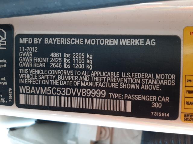 Photo 9 VIN: WBAVM5C53DVV89999 - BMW X1 