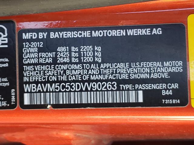 Photo 9 VIN: WBAVM5C53DVV90263 - BMW X1 XDRIVE3 