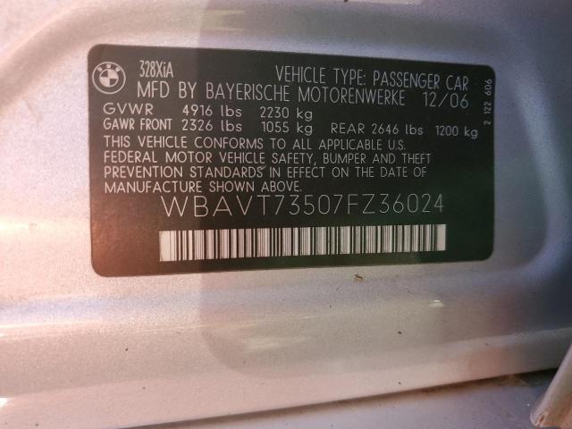 Photo 12 VIN: WBAVT73507FZ36024 - BMW 328 XIT 