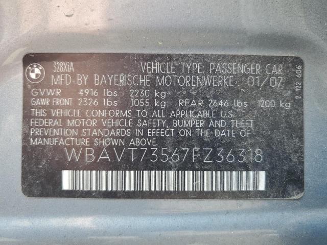 Photo 12 VIN: WBAVT73567FZ36318 - BMW 3 SERIES 