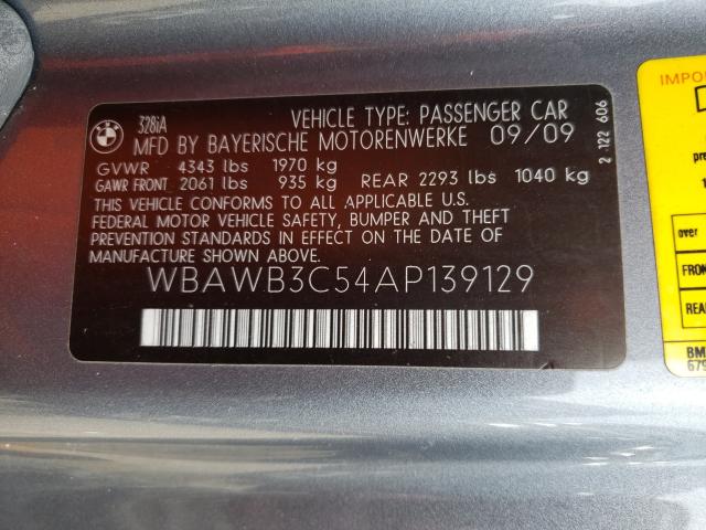 Photo 9 VIN: WBAWB3C54AP139129 - BMW 328 I 