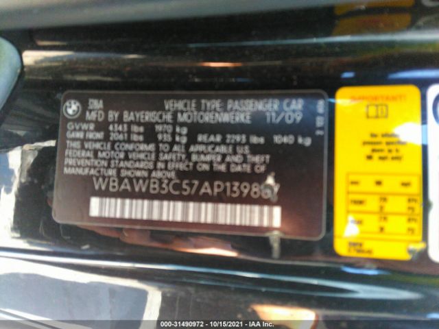 Photo 8 VIN: WBAWB3C57AP139867 - BMW 3 