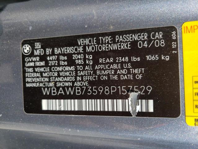 Photo 11 VIN: WBAWB73598P157529 - BMW 335 I 