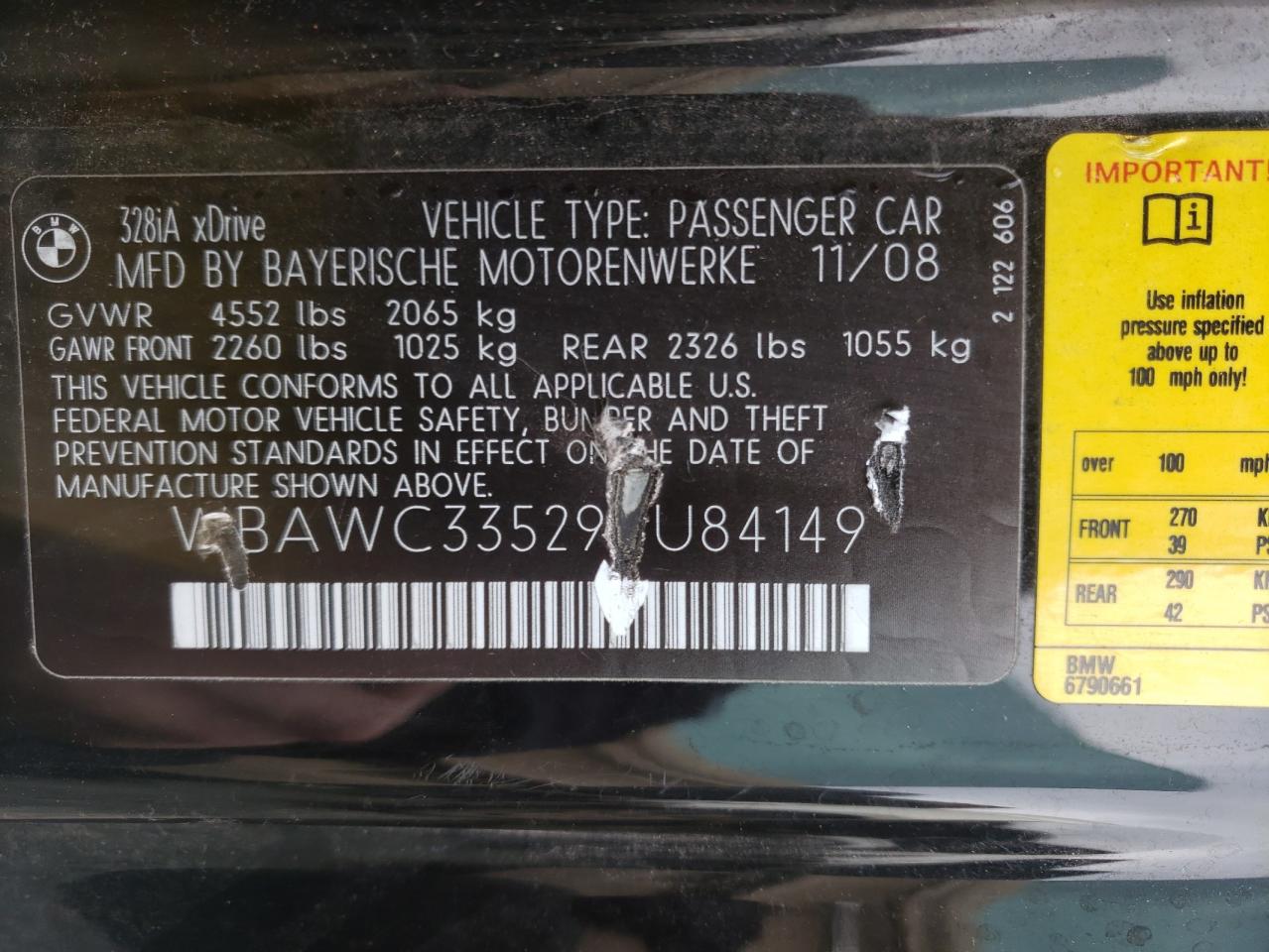 Photo 11 VIN: WBAWC33529PU84149 - BMW 3ER 