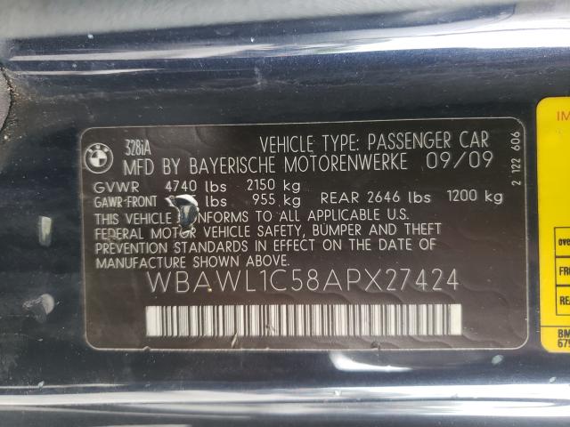 Photo 9 VIN: WBAWL1C58APX27424 - BMW 328 I 