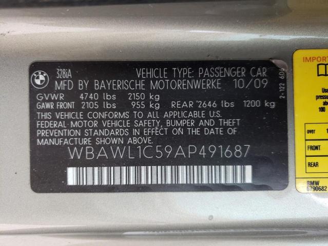 Photo 9 VIN: WBAWL1C59AP491687 - BMW 328 I 