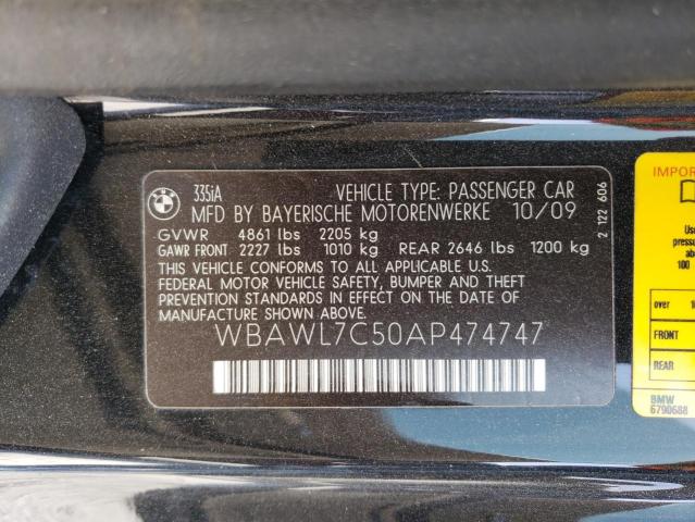 Photo 11 VIN: WBAWL7C50AP474747 - BMW 335 I 