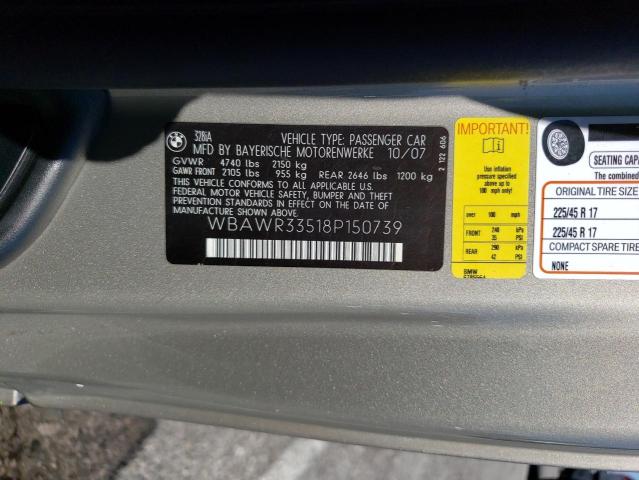 Photo 11 VIN: WBAWR33518P150739 - BMW 328 I SULE 