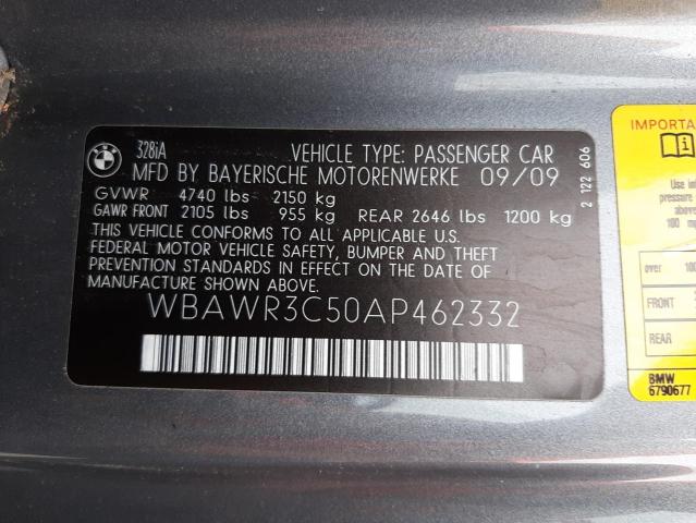 Photo 9 VIN: WBAWR3C50AP462332 - BMW 328 I SULE 