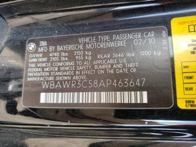 Photo 11 VIN: WBAWR3C58AP463647 - BMW 328 I SULE 