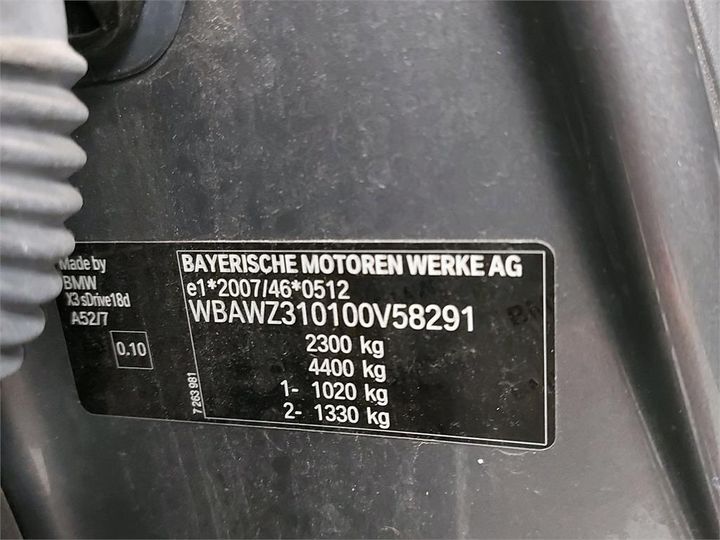 Photo 6 VIN: WBAWZ310100V58291 - BMW X3 