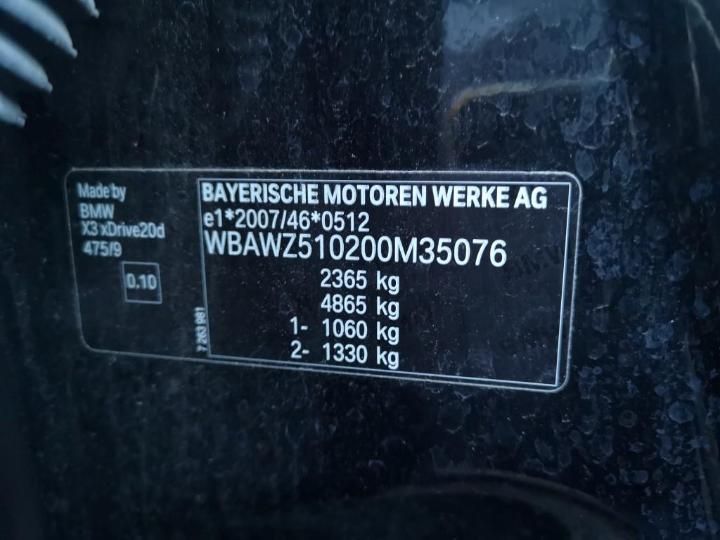 Photo 12 VIN: WBAWZ510200M35076 - BMW X3 